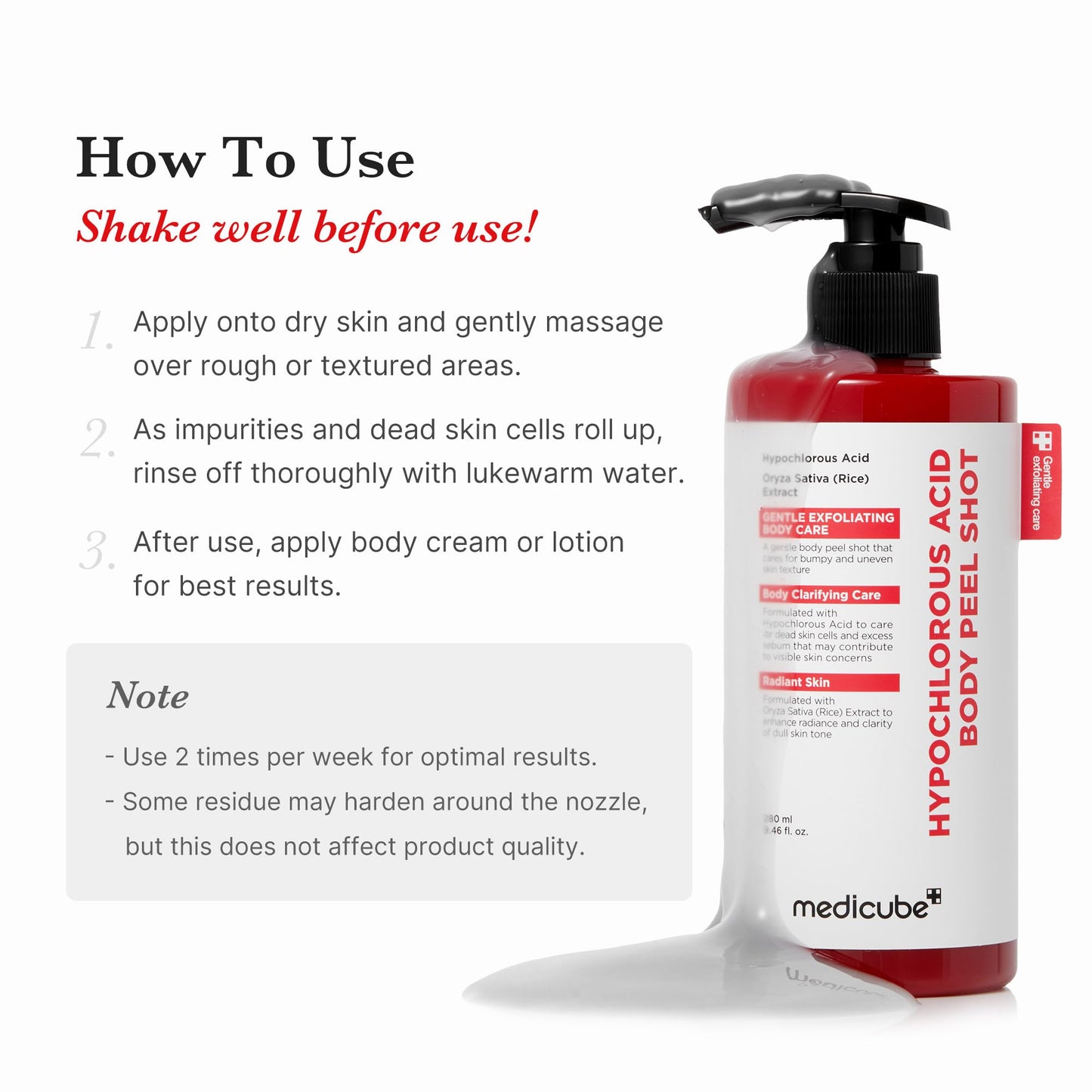 HYPOCHLOROUS ACID BODY PEEL SHOT 280 ML