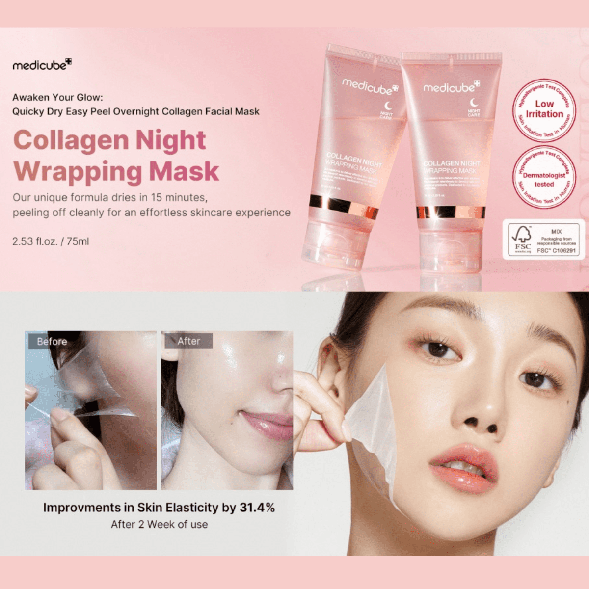 Medicube collagen night wrapping mask