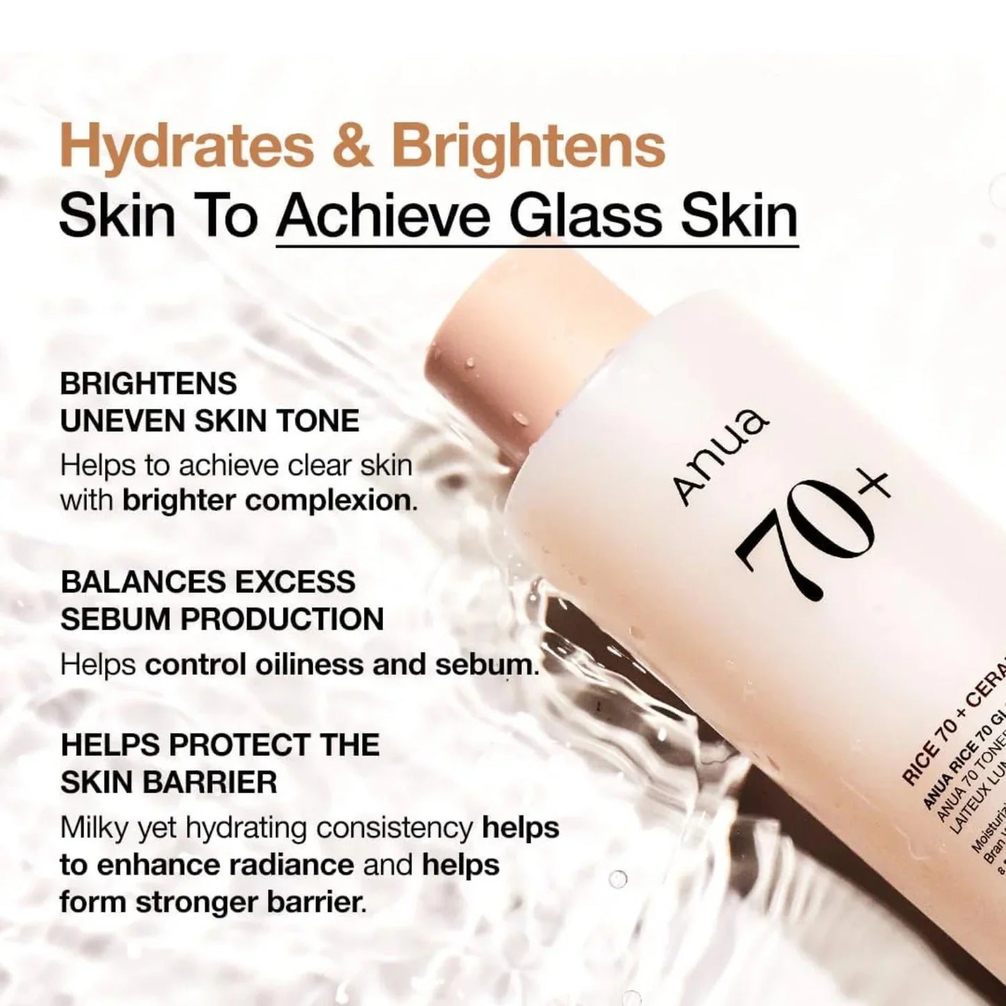 Anua Rice 70 Glow Milky Toner