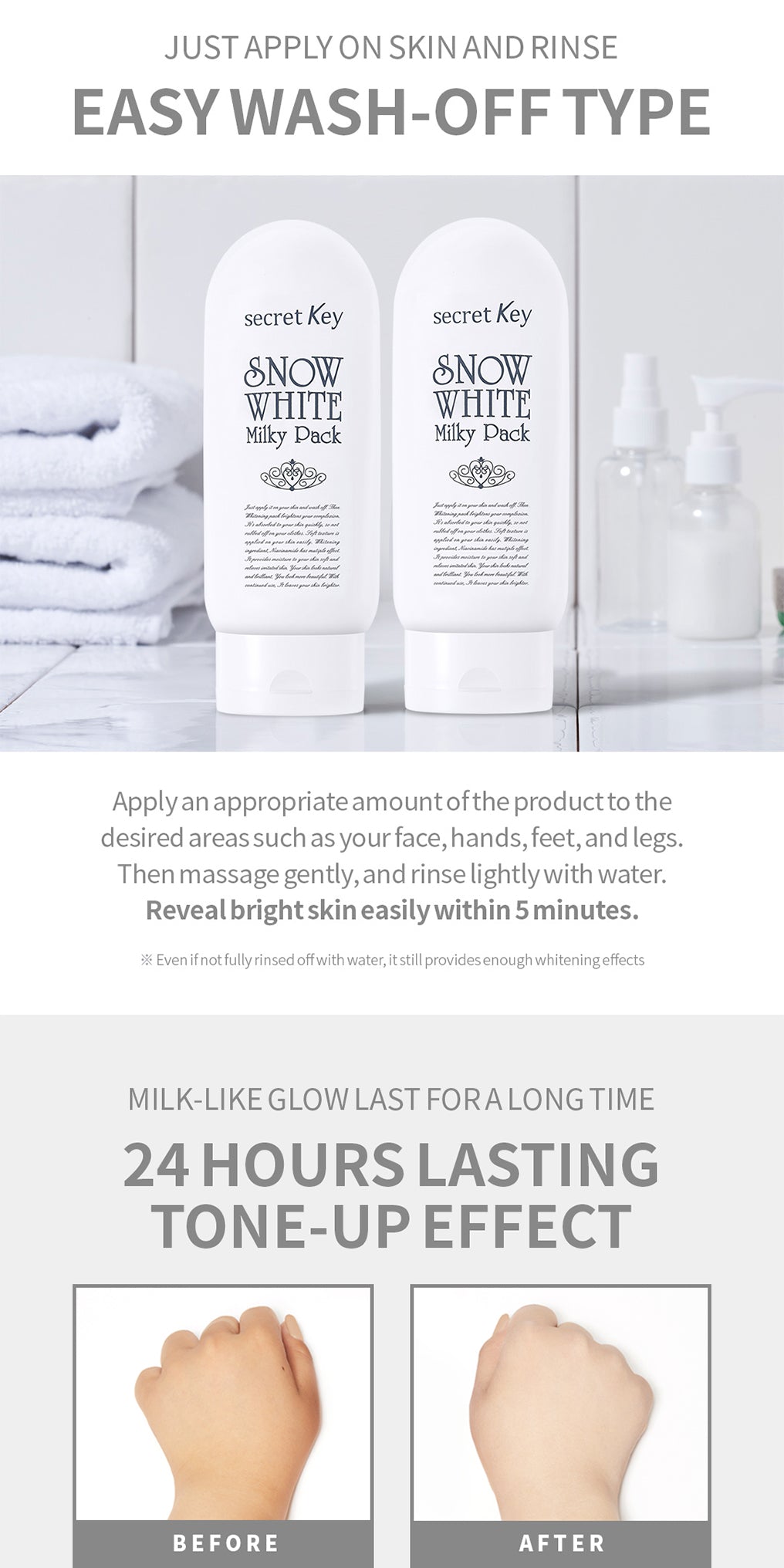 Secret Key Snow White Milky pack