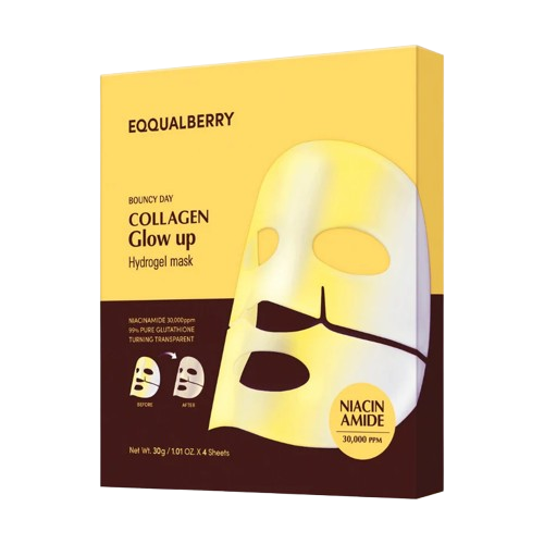 Collagen Glow Up Hydrogel Mask - Pack Of 4 Masks