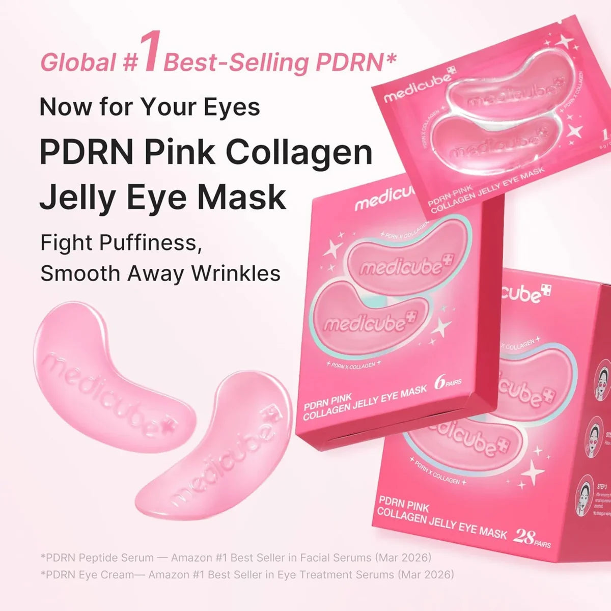 PDRN PINK COLLAGEN JELLY EYE MASK 28 pairs