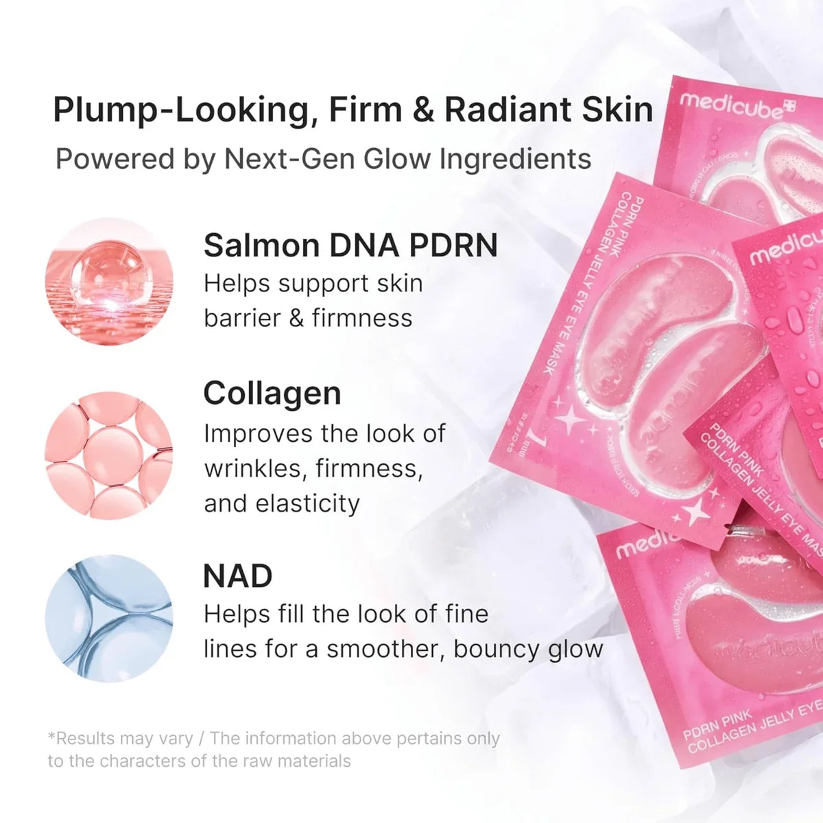 PDRN PINK COLLAGEN JELLY EYE MASK 28 pairs