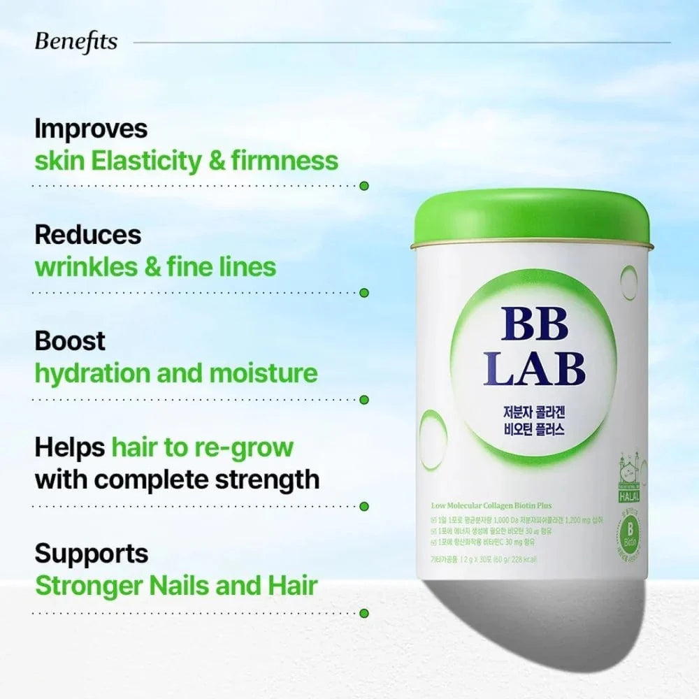 BB LAB LOW MOLECULAR COLLAGEN BIOTIN PLUS - HALAL