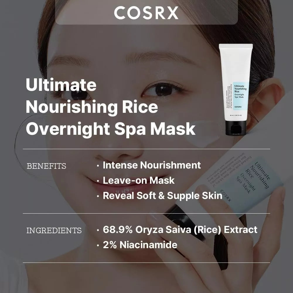 Cosrx Ultimate Nourishing Rice Overnight Spa Mask